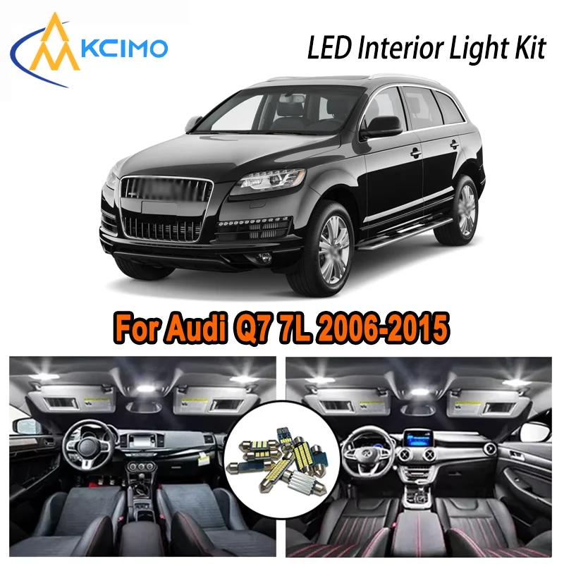 

Для Audi Q7 7L 2006-2015 2009 2010 2011 2012 2013 2014 2015 светодиодный комплект внутреннего купольного освещения багажника автомобиля светодиодные лампы Canbus без ошибок