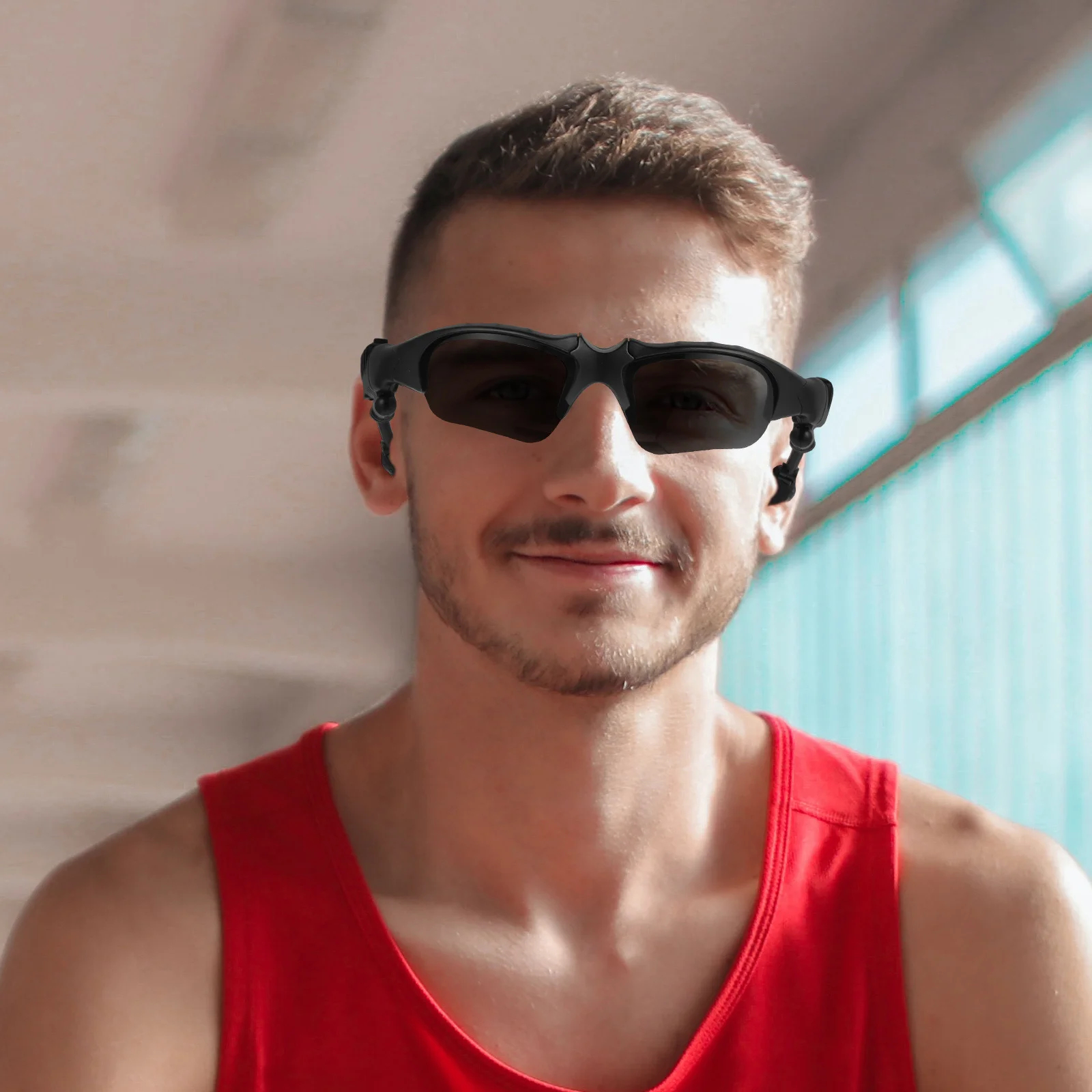 

Cycling Sports Sunglasses Black Wireless Eyewear Driving Outdoor Clear Vision Real Time Recording Sunglasses Sports Eyewear