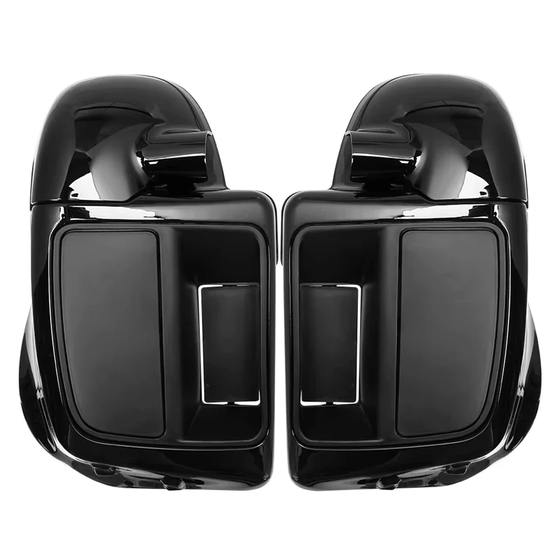 Front guard leg cover with ventilation for Harley Road King, Street Glide, and Electra Glide motorcycles, suitable for 2014-2024