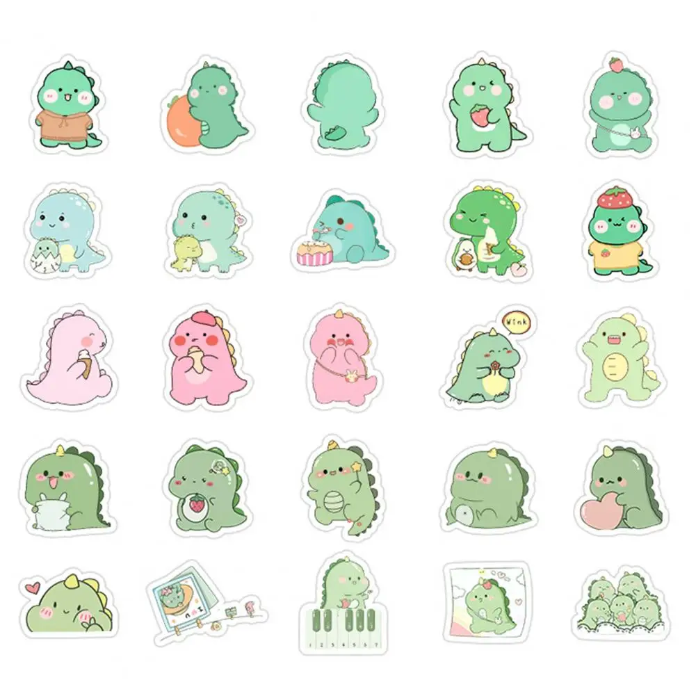 Rich Patterns 50Pcs/Set Delicate Color Printing Cartoon Sticker Waterproof Graffiti Sticker Not Easily Tear   Kids Accessory