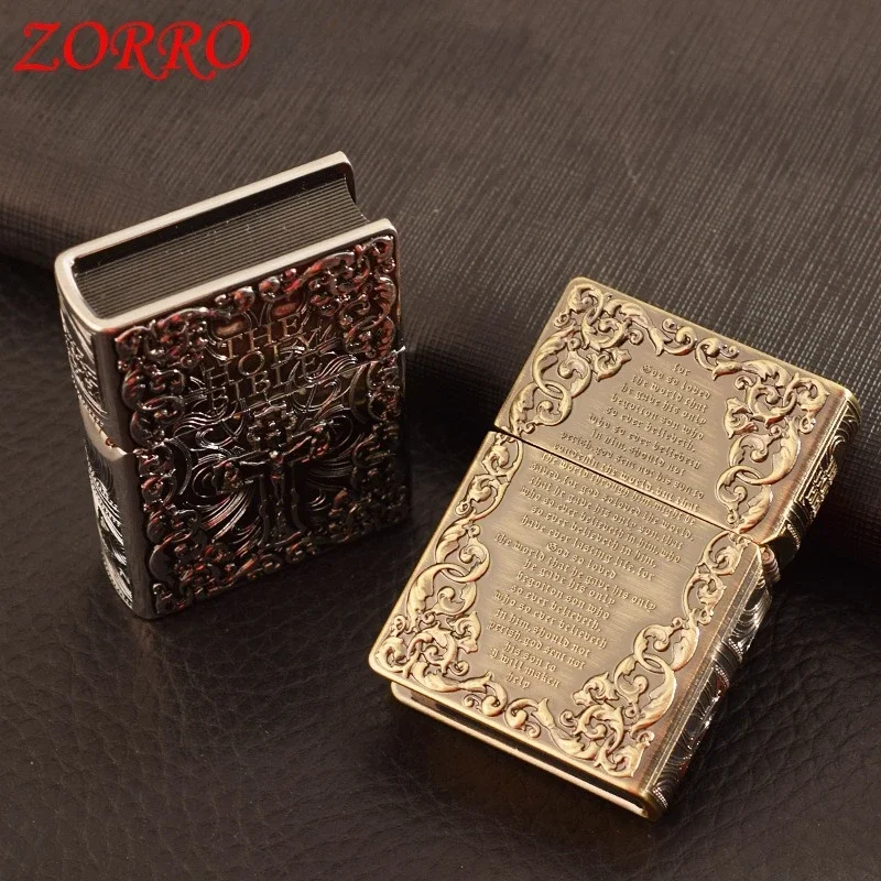 

Зажигалка ZORRO Creative Personalized Armor, керосиновая, в стиле ретро, с винтажным колесом, подарок для мужчин, оптом