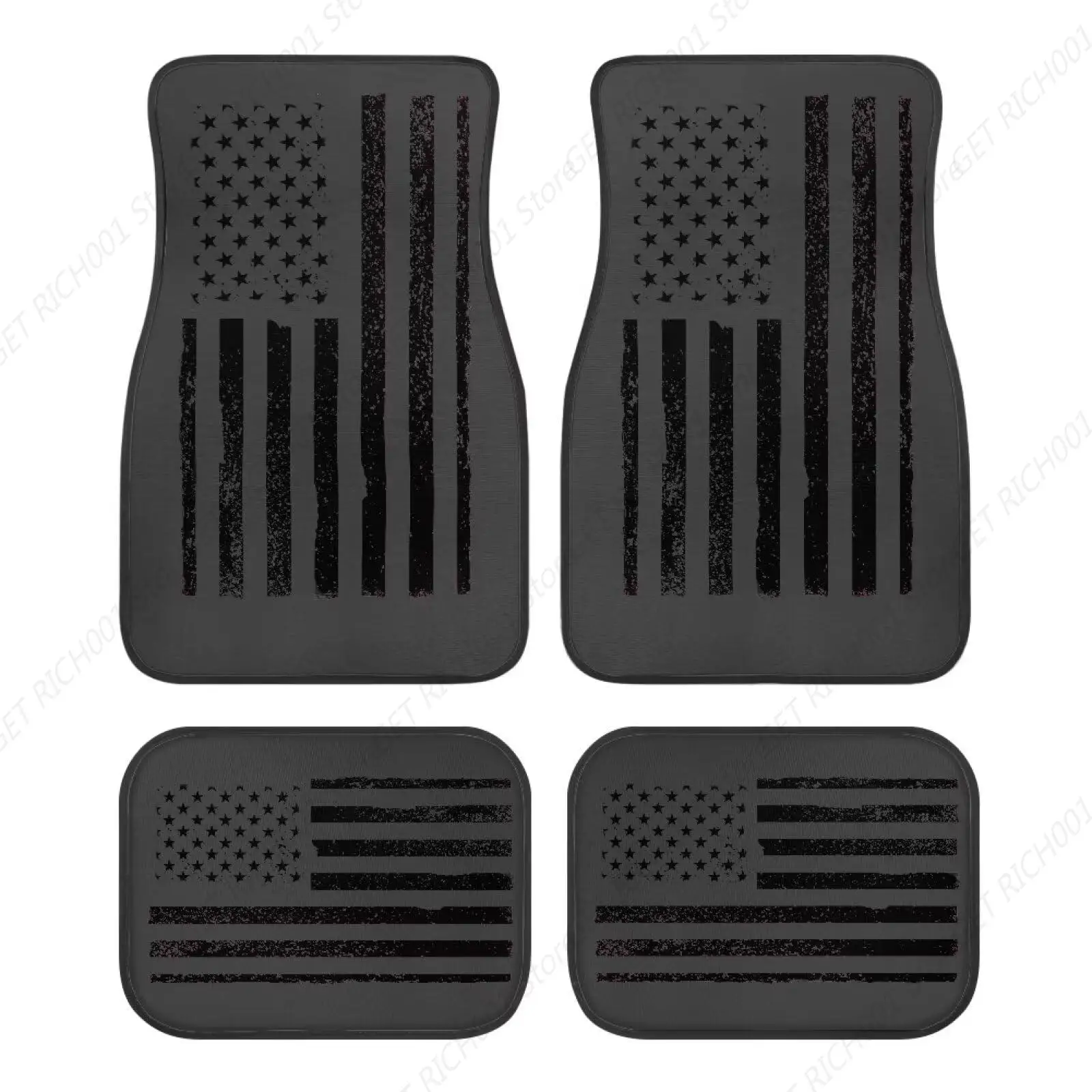 

Alfombrillas Universales Para Coche Con Juego 4-х предметов, Alfombrillas Resistentes Con Banra Americana Para Coches, Alfombrillas