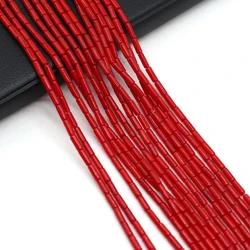 2024 New Ladies DIY Bracelet Necklace Jewellery Bead Exquisite Gift Orange Long Coral Bead Size 3x6mm Length 36cm