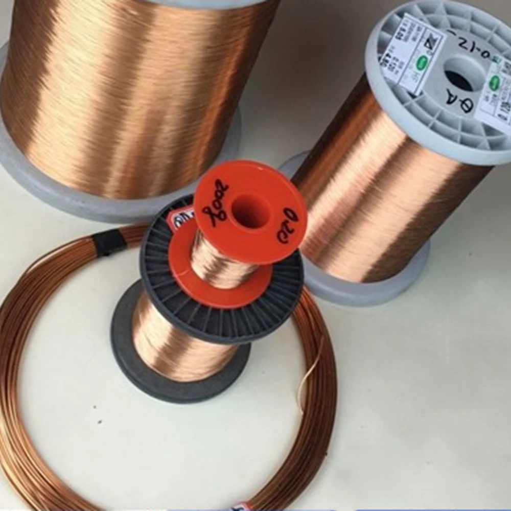 

100g/roll QA-1/155 Direct Welding Enameled Wire Cable 0.03/0.04/0.05/0.06/007/0.08-0.15mm 100g Nameled Round Copper Wire