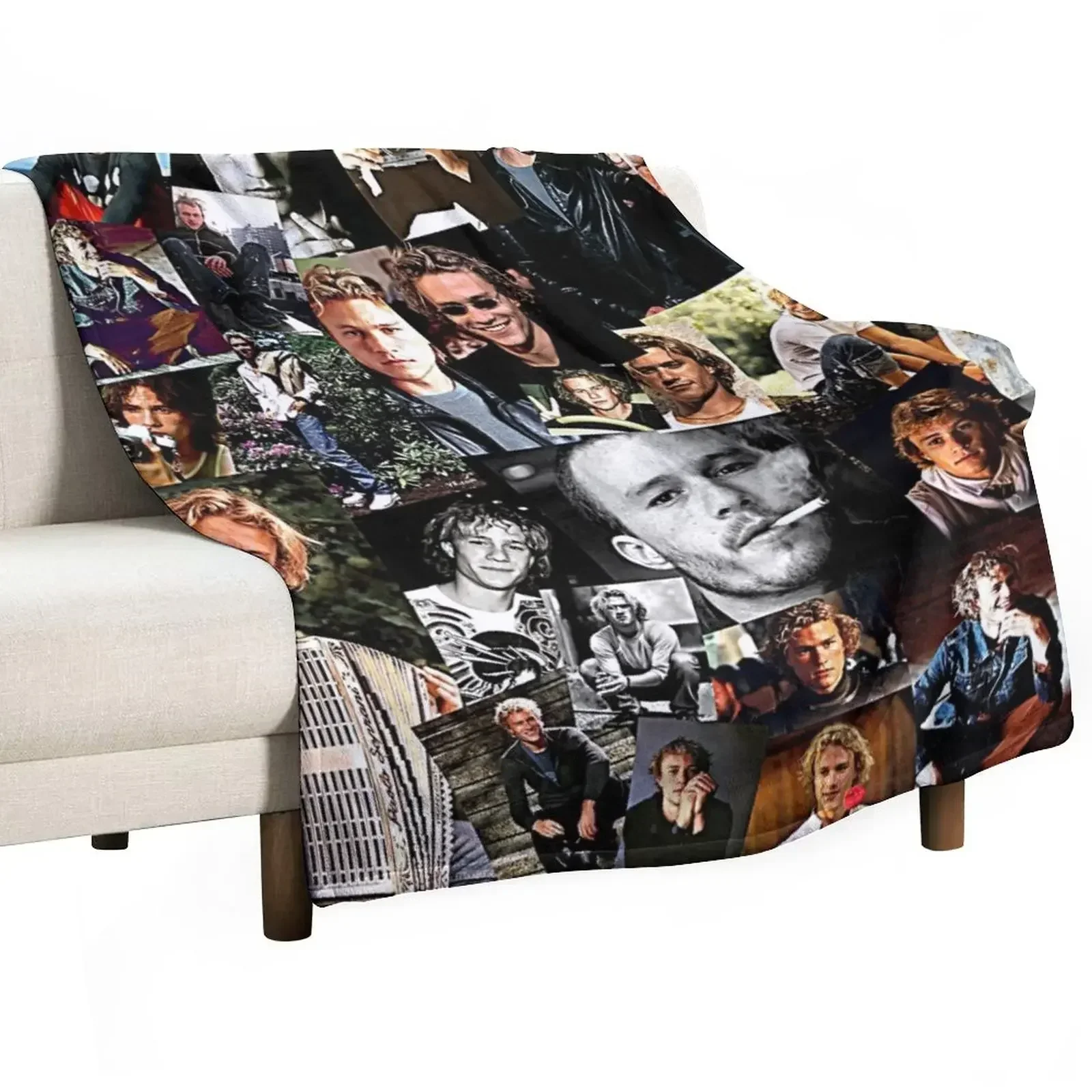 

young heath ledger Throw Blanket Sofa Loose Blankets For Sofas Summer Beddings Blankets