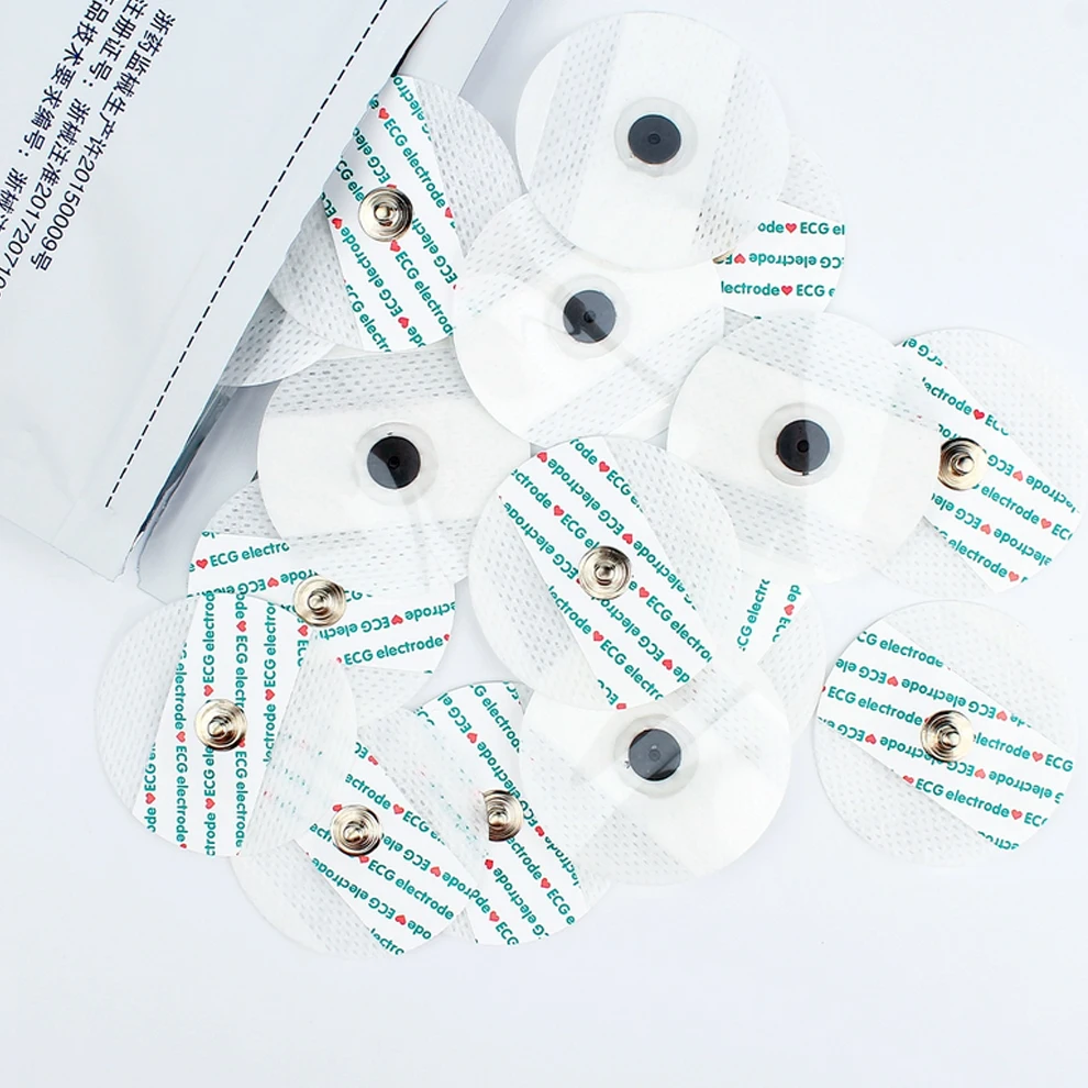 50-500pcs Medical Disposable ECG EKG Electrode Patch Non-Woven Buttons ECG Electrodes Pads Electrocardiogram Accessories