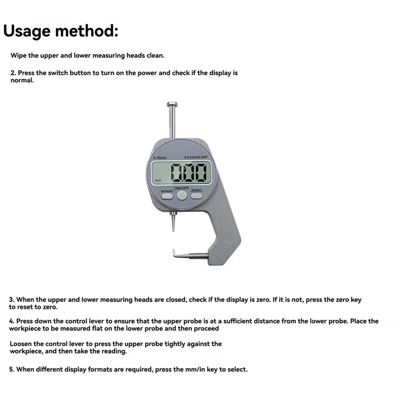 

BAAR-High-Precision 0-10Mm Digital Micrometer, Electronic Thickness Meter For Detailed Measurement