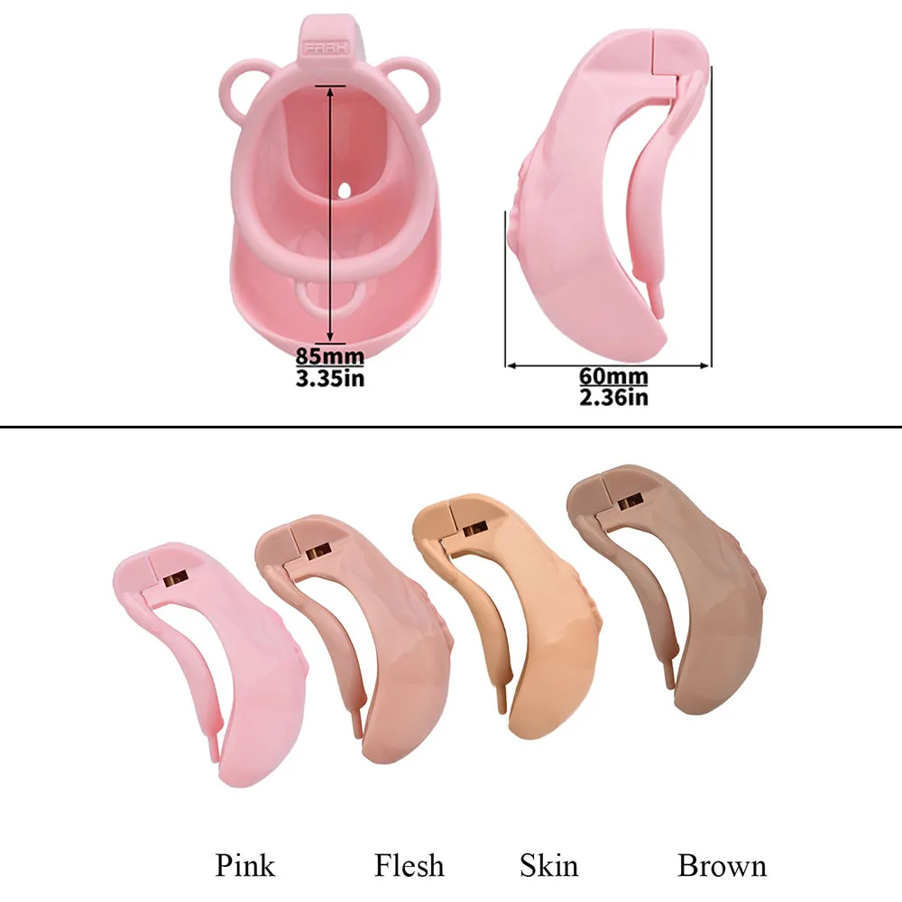 GBAR واقعية المهبل البظر تصميم الذكور العفة قفص البلاستيك كس ثقب قفص الديك BDSM الجنس لعب للكبار الرجال أدوات مثير