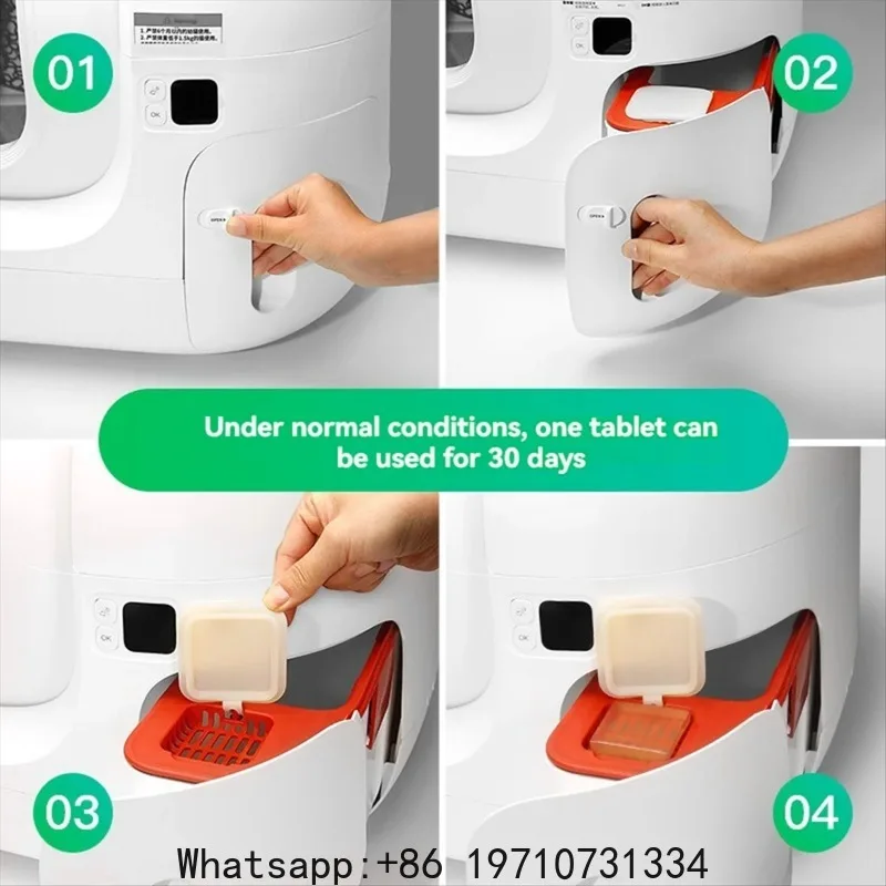 Retail! N50 Odor Eliminator for PuraMax Self-Cleaning Cat Litter Box Cat Toilet Odor Control Deodorant Cubes 6PCS view 4