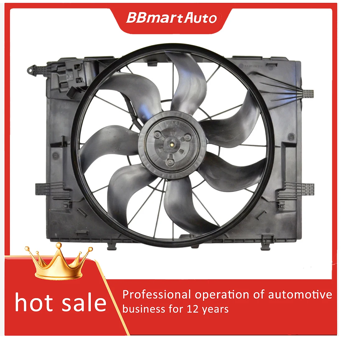 

0999061000 0999061100 0999061200 0999061400 0999061800 Radiator Cooling Fan Assembly For Mercedes-Benz C-Class C350 GLC300 W205