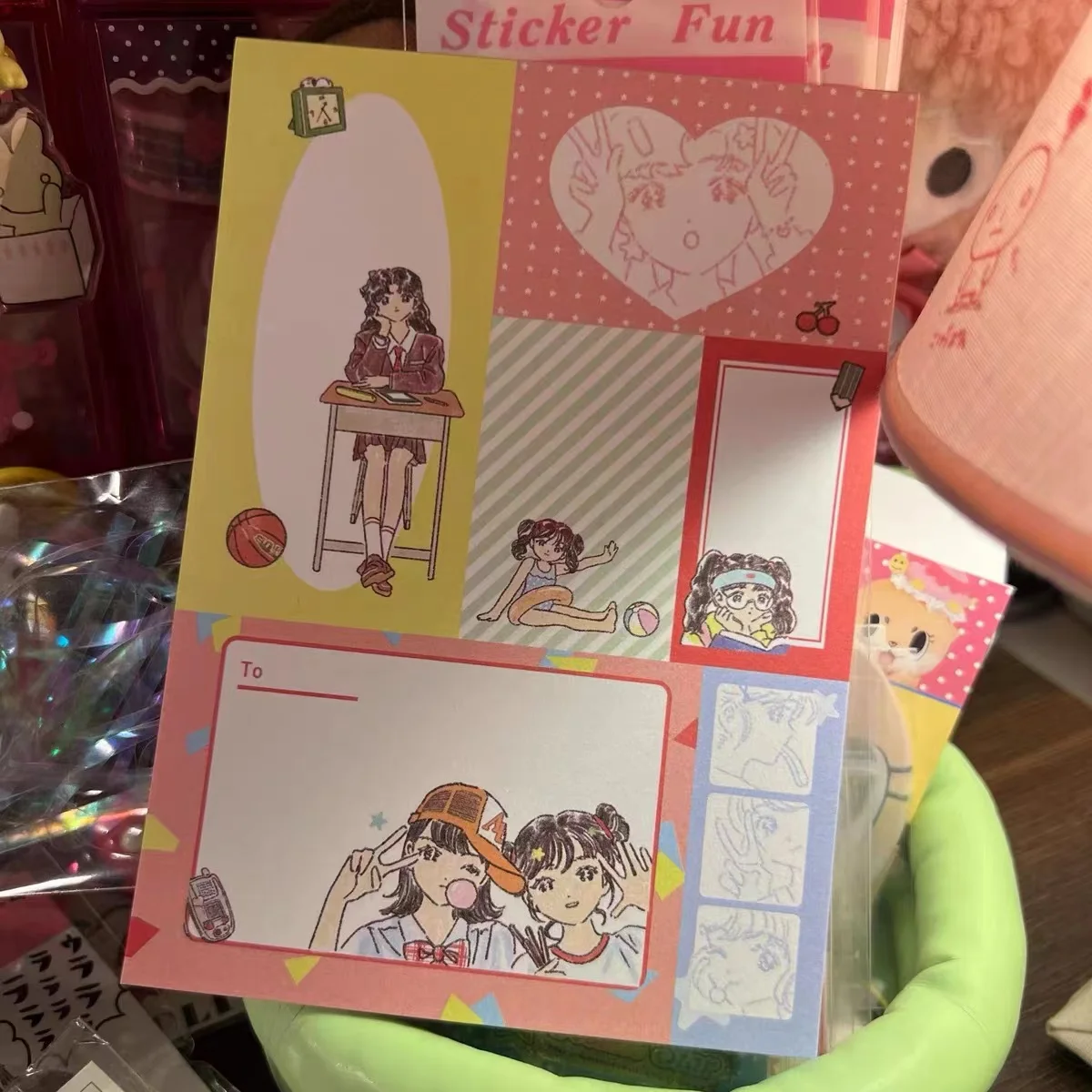 Cute cartoon sticky notepad