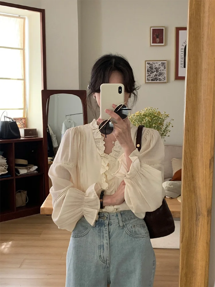 

Ретро V-ne Bell Sve Свободные женские модные брюки Bell Bot Bell Ploons Широкие брюки с эффектом похудения