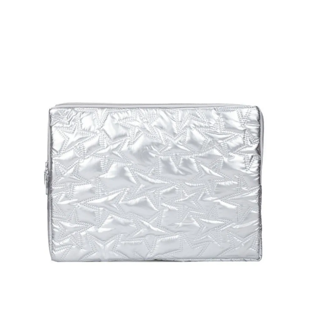 New Solid Color Laptop Case Pleats Design Star-Shaped Tablet Case Protective Shockproof Laptop Sleeve School
