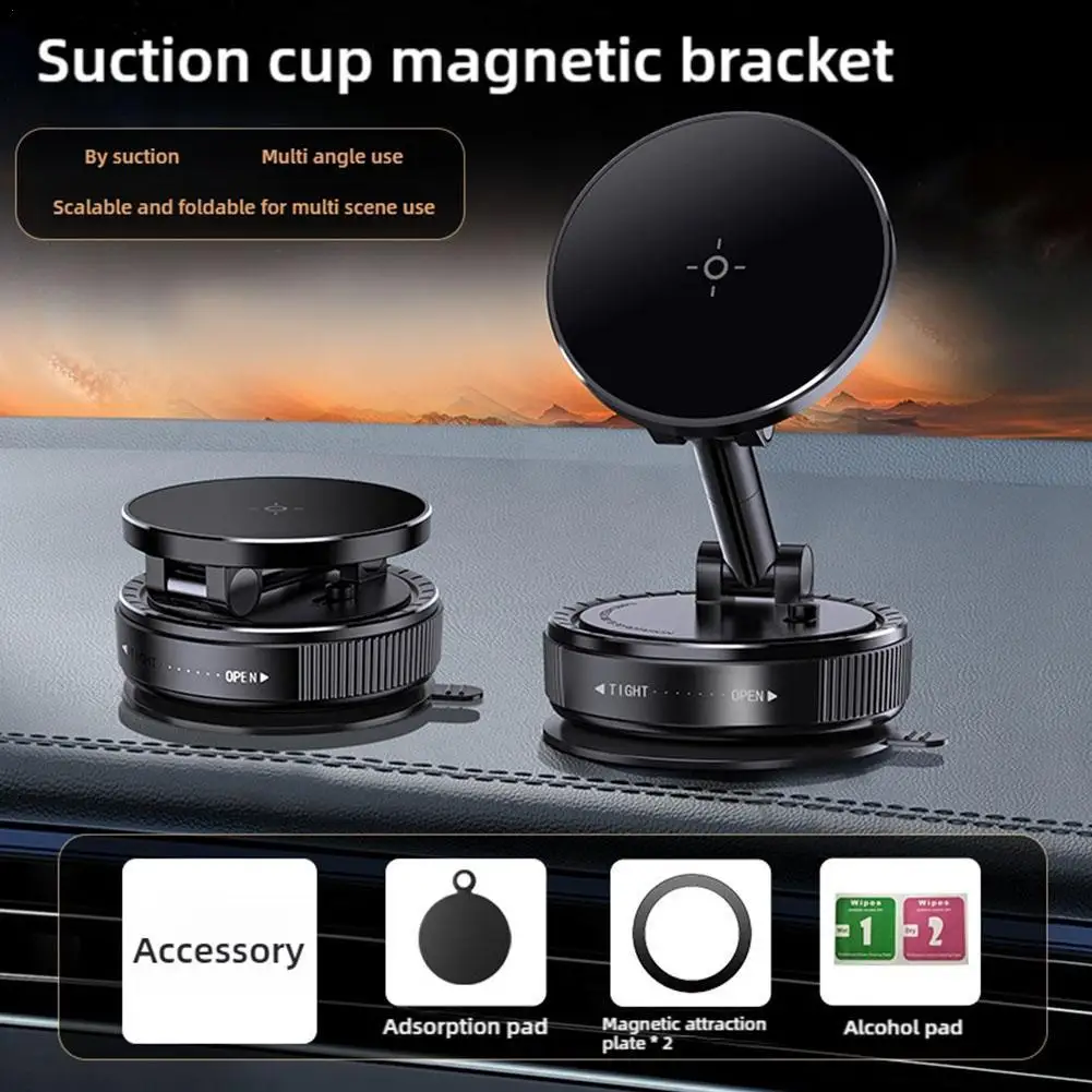 

Многофункциональный магнитный автомобильный держатель для телефона, двухсторонняя вакуумная присоска, складной кронштейн, сильная магнитная адсорбция для Huawei