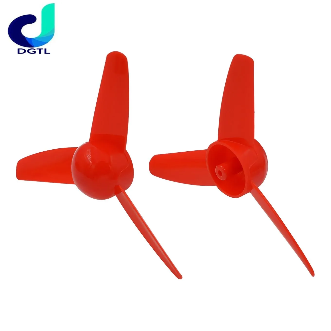 Color three-leaf paddle 80mm model making technology model materials air paddle power accessories 2mm hole