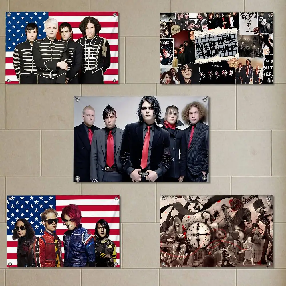 

cool band My Chemical Romance High-Quality Flag Tapestry Printed Wall Decor Indoor Outdoor Use for Party Home Bar