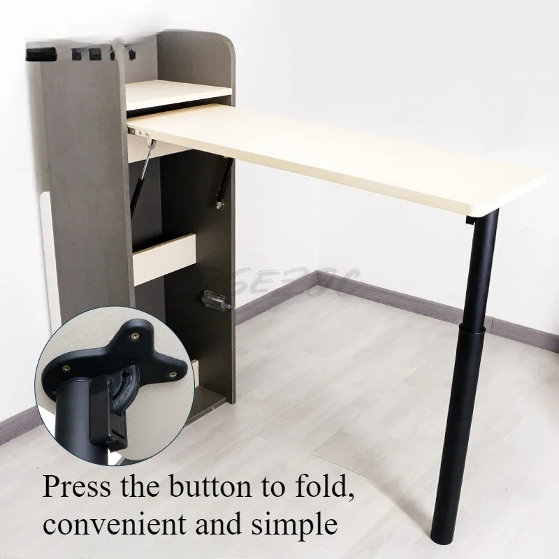 Office Desk Foot Hardware Folding Bar Counter Foot Support Column Heavy-duty Adjustable Telescopic Dining Table Bracket