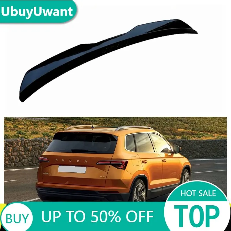 Rear Roof Lip Spoiler For Skoda Karoq 2017 - 2020 Roof Spoiler Gloss Black Accessories Body Kit ABS Plastic Car Rear Wing