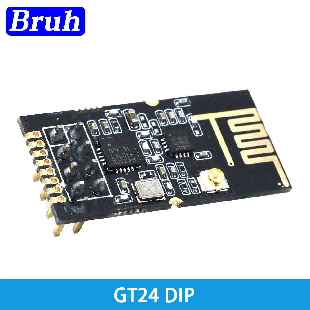 wireless data transmission module 2.4GHz NRF24L01+PA+LNA With Antenna Industrial Grade Digital Transmission 1100M Distance GT24