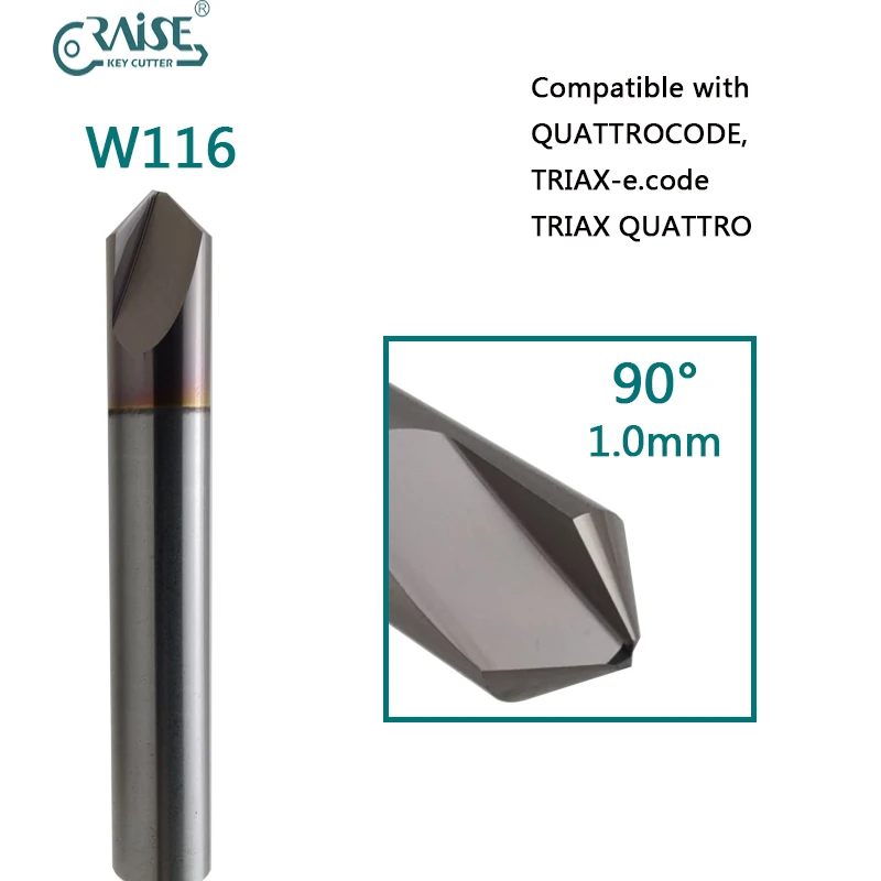 

Фреза RAISE W116M, совместимая с SILCA W116 SILCA QUATTROCODE TRIAX QUATTRO TRIAX E.CODE Станок для резки ключей