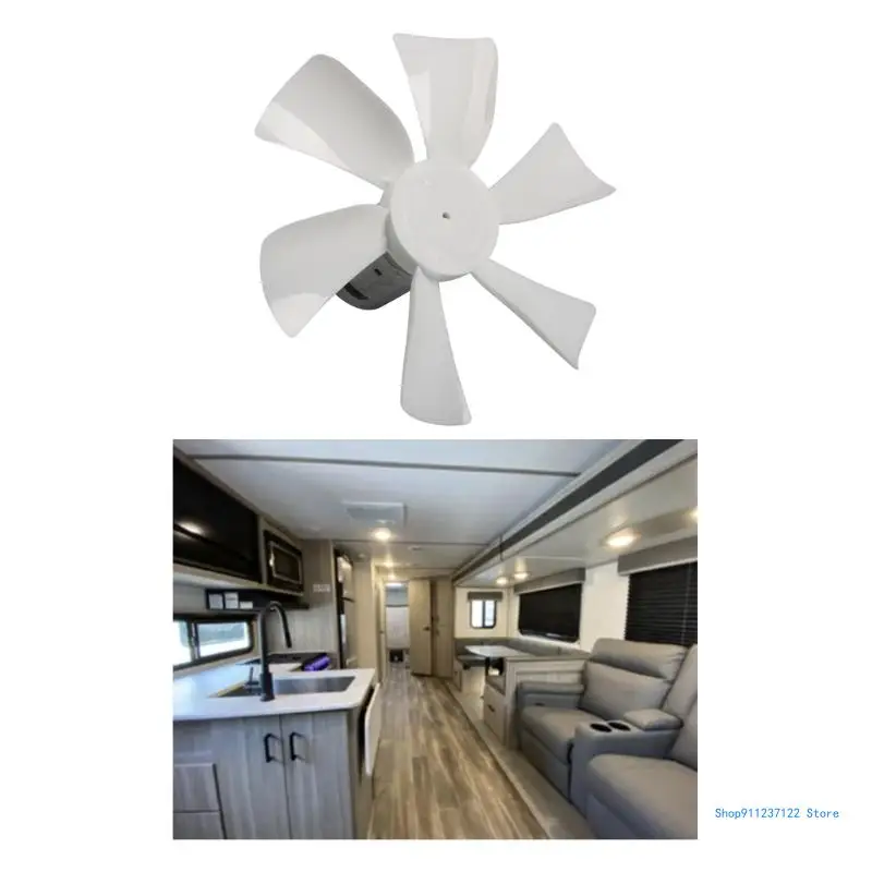 6“ Replacement White Vent Fan for RVs Bathroom Vent Fan,Replacement Parts for RVs Roof Celling Bathroom Exhaust