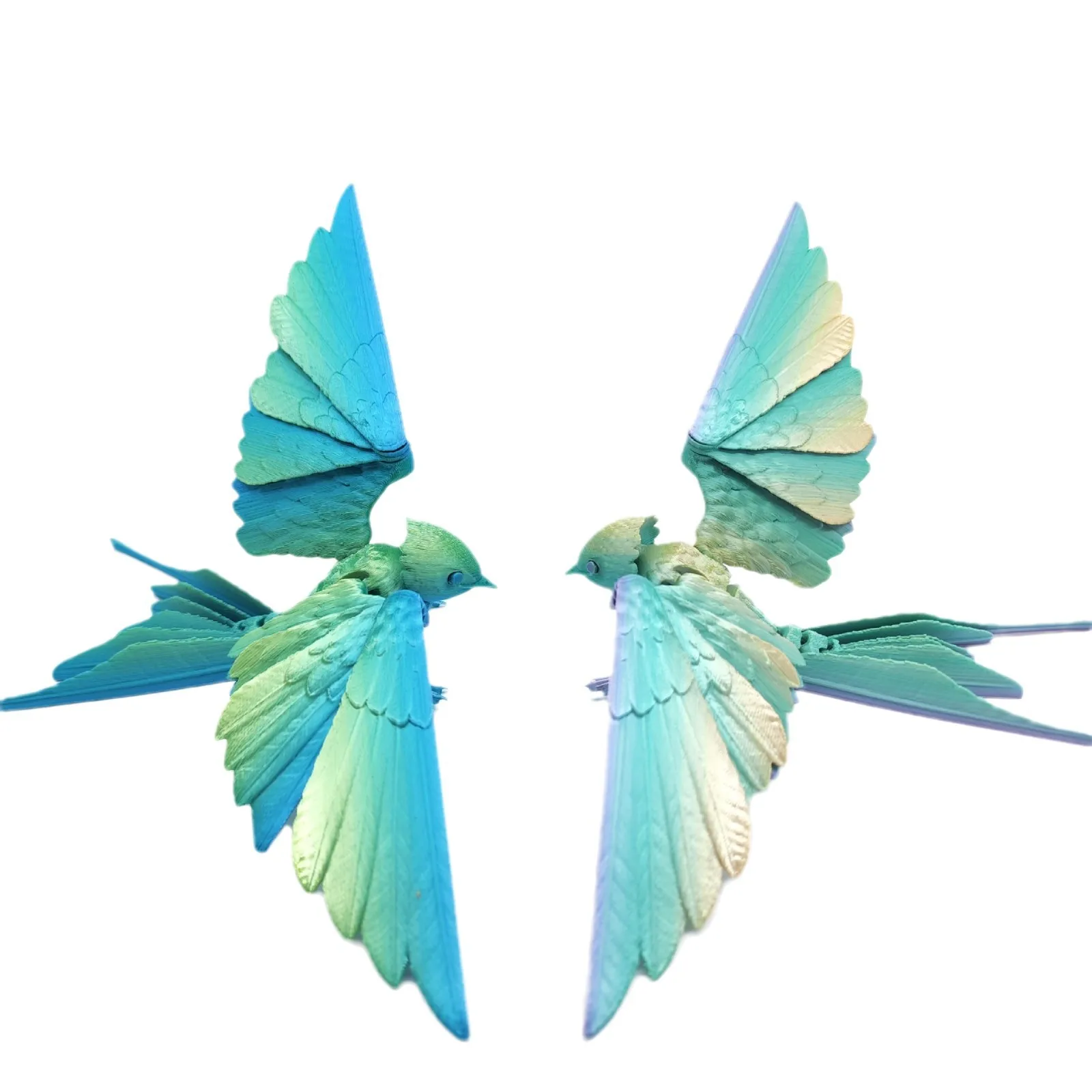 28,5 cm Stampa 3D Giocattolo di rondine con giunti Modello di uccello Sfumatura di colore Pioggia Rondine Bellissimi ornamenti Decorativi Regalo per bambini