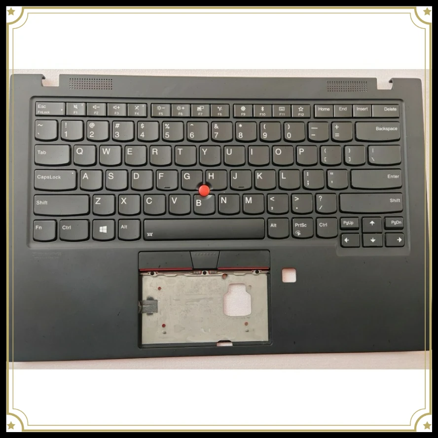US Backlit Palmrest C Shell Integrated Keyboard For Lenovo ThinkPad X1 Carbon 7th 2019 8th 2020 Laptop Replacement Part