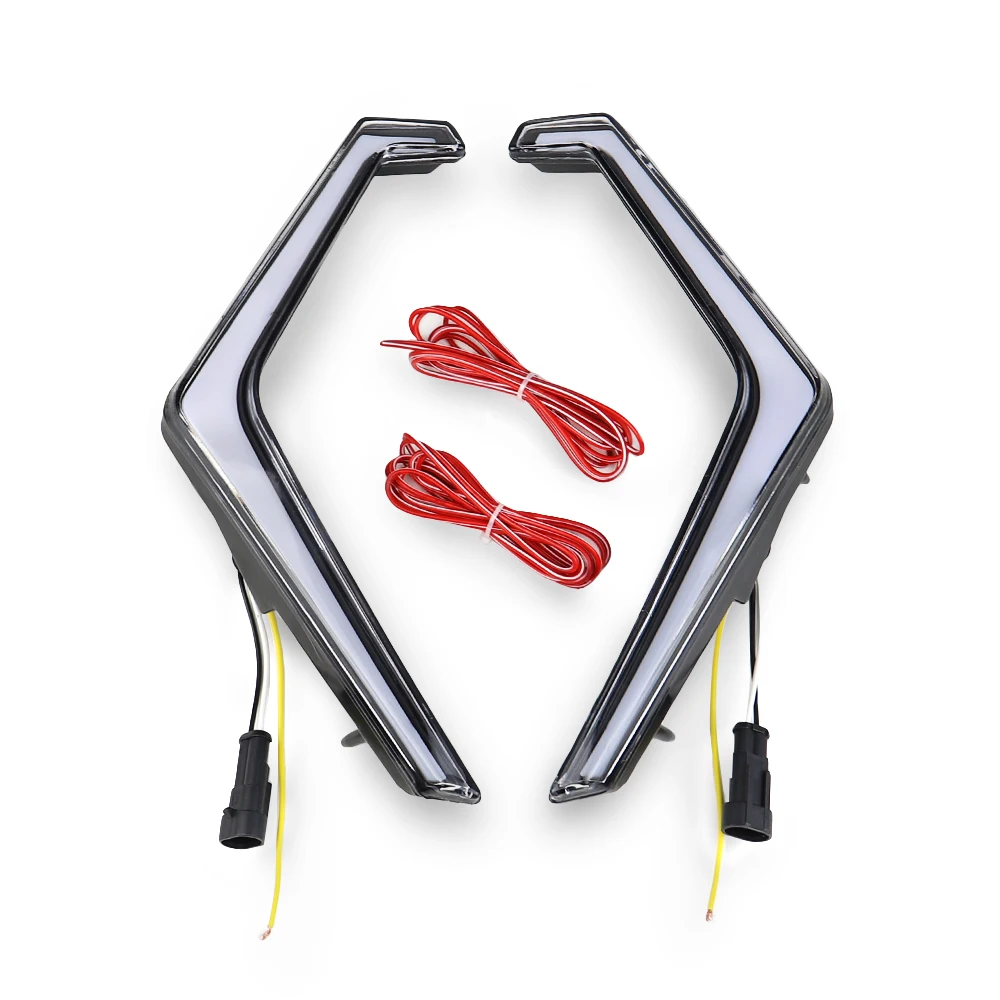 LED Turn Signal Light Front Signature Accent Fang Light Assembly for Polaris RZR XP 1000 Turbo 2019-2023