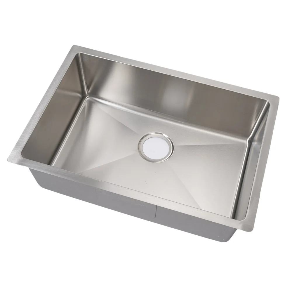 

304 stainless steel, sink, thickened, under the counter, vegetable basin, large single tank.