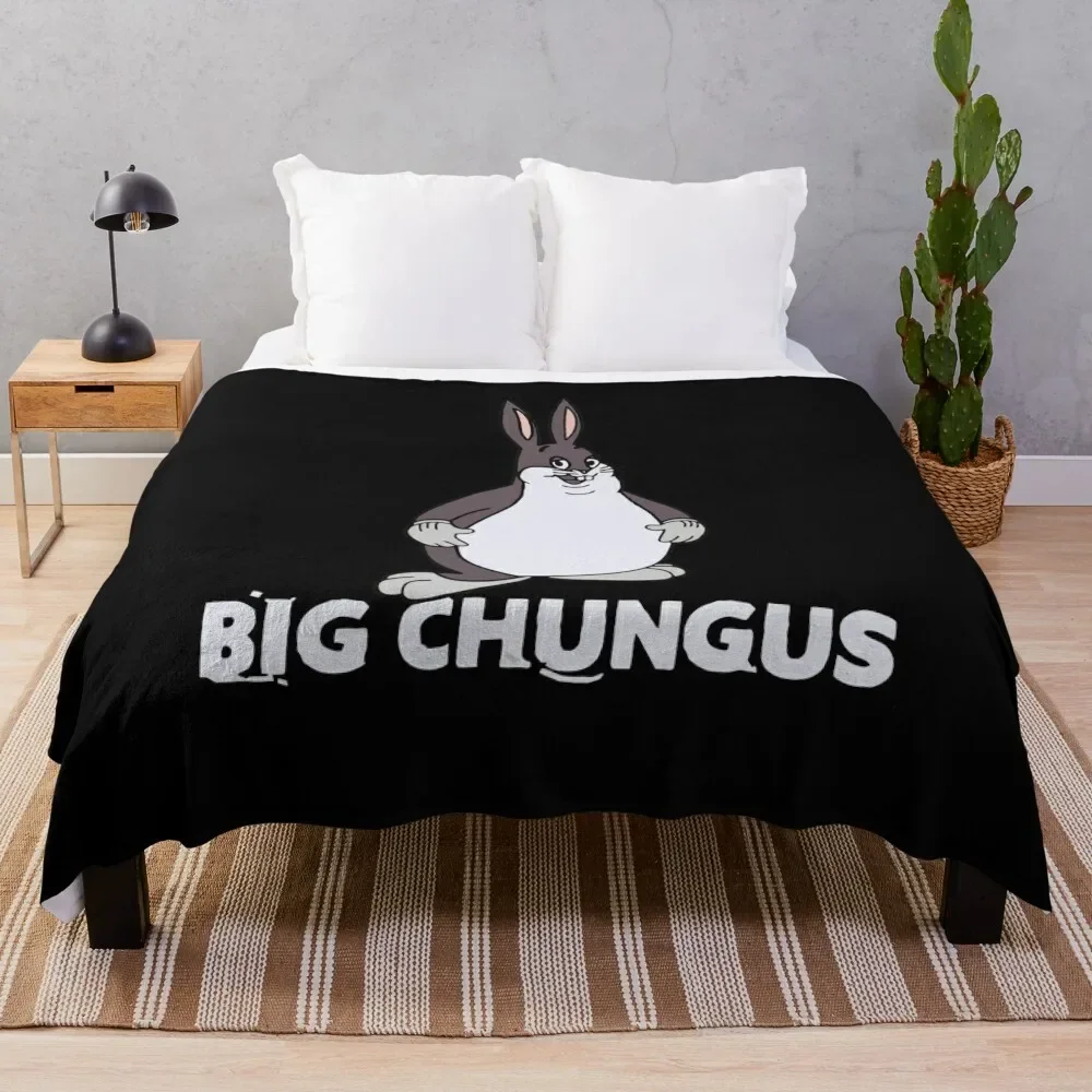 

big chungus Throw Blanket Soft Beds Beautifuls Soft Plush Plaid Sofa Throw Blankets