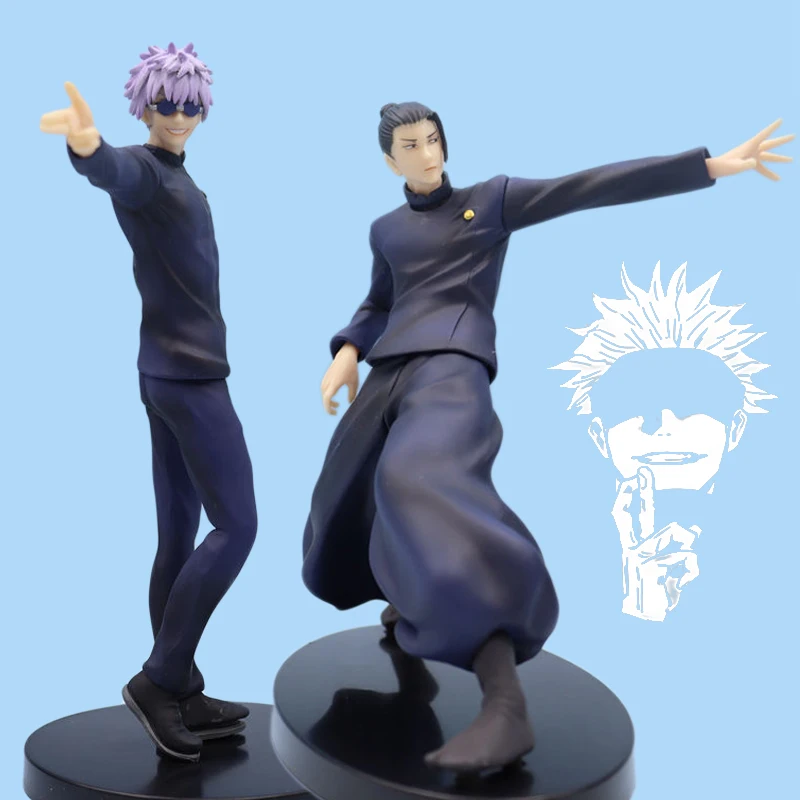 Figura de Anime de 18 cm, Noodle Stopper, Satoru Gojo, Figura de Acción, Geto Suguru, Figura de PVC, Regalo de Navidad para Niños, Colección para Adultos, Muñecas, Juguetes