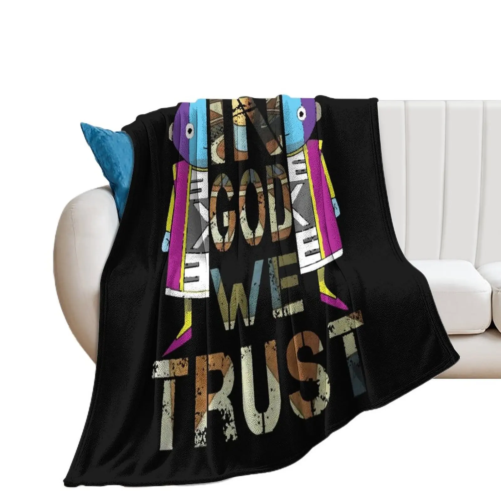 

In God We Trust: Zeno sama Throw Blanket Camping Plaid Blankets