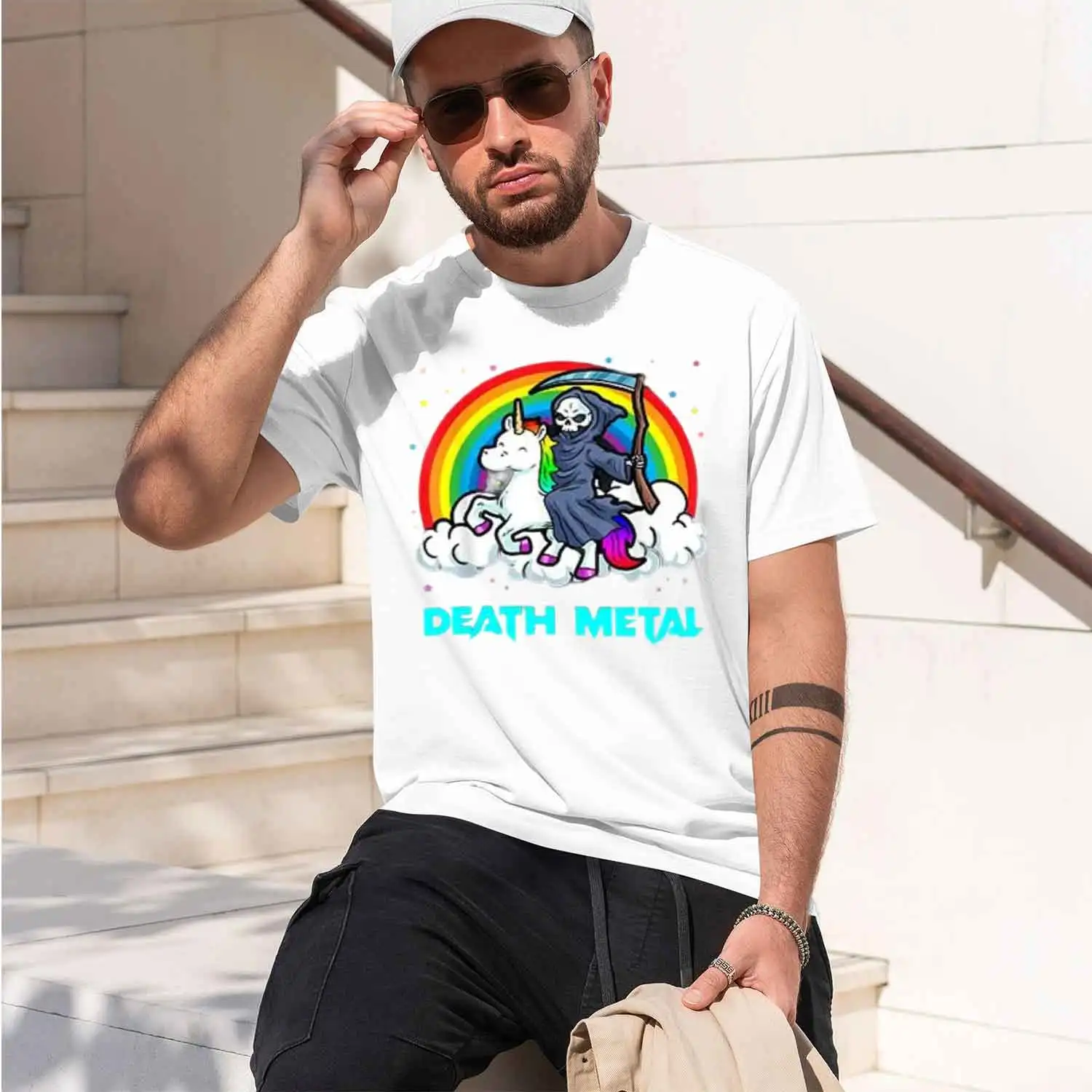 2026 New Model Death T-Shirt Funny Brutal Death Nutrition Facts Concert Tee Gift Grim Reaper Cool Halloween Costume