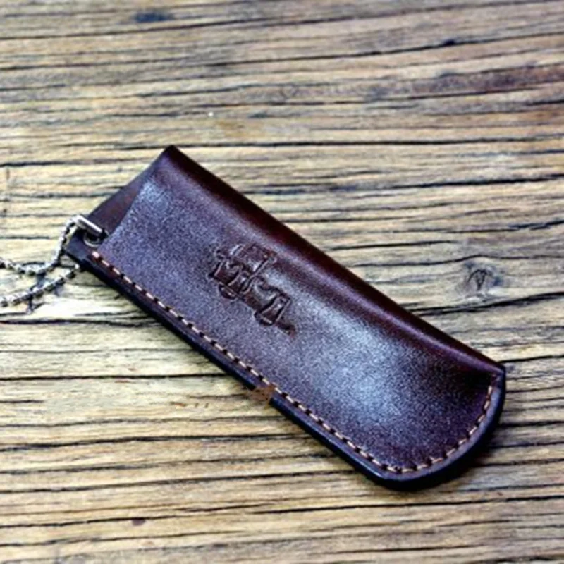 Handmade Vegetable Tanned Leather Folding Knife Cover, Scabbard for OPINEL NO.5 NO.6 NO.7 NO.8 NO.9, Storage Bag