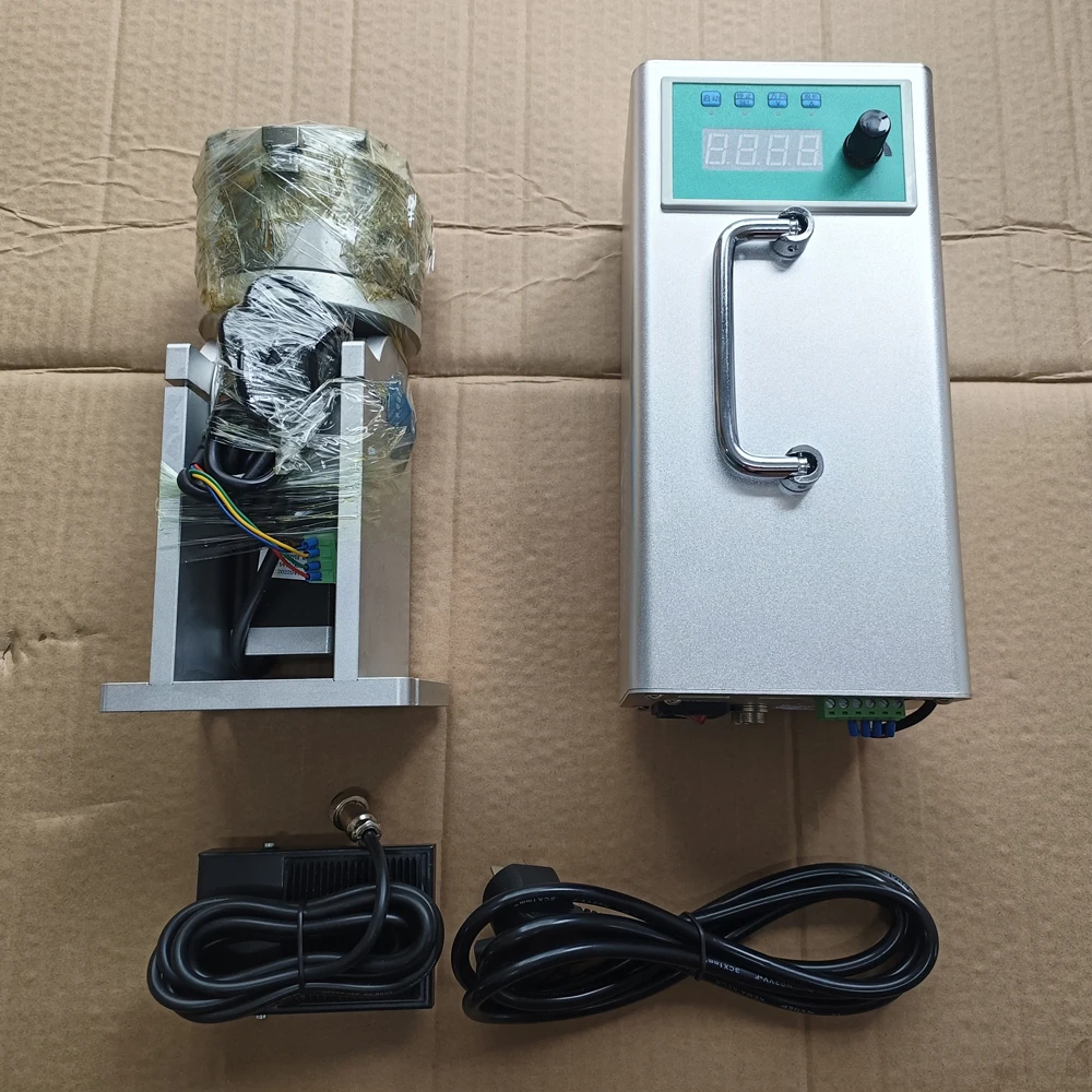 Laser welder with PLC control box 3 jaw rotary attachment 100mm 160mm rotary shaft with speed adjustment controller