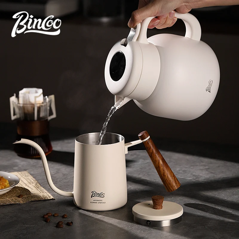 Bincoo Household Coffee Special Pot Stewed Teapot Office 316 Stainless Steel Stuffy Bubble Insulation Water Kettle Large Capacit