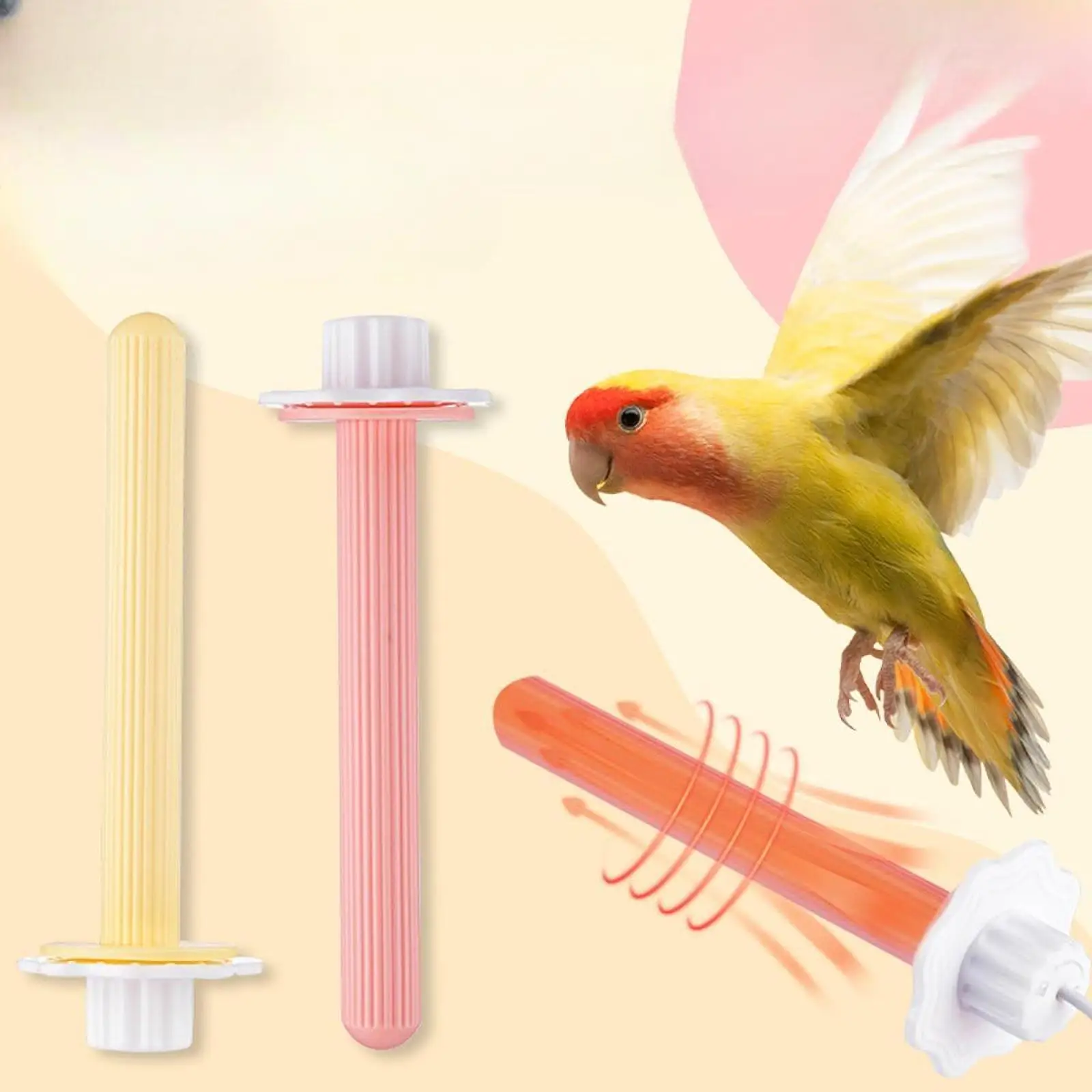 Winter Warm Heated Bird Perch Stand 5V USB Bird Warmer for Lovebirds Parakeets Canaries Budgies Finches Cage Accessories