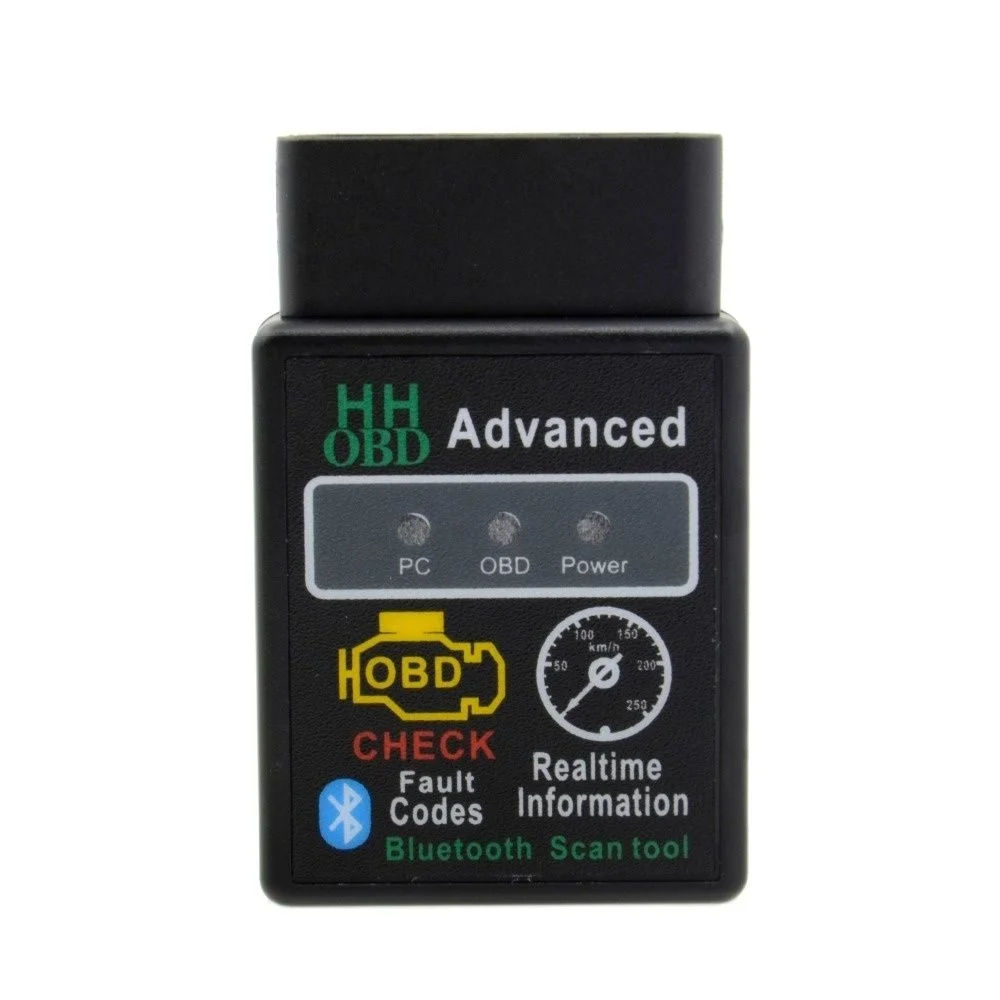 HHOBD ELM 327 HH OBD Advanced Bluetooth ELM327 V2.1 Cheaper Than V1.5 Support OBD2 Auto Code Reader Wireless Adapter Scan Tool