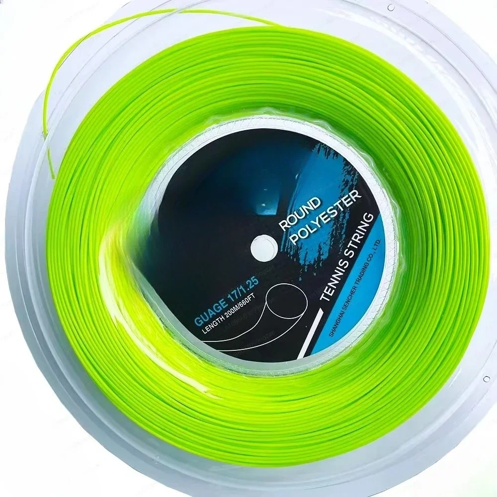 1.25mm Polyester Tennis String, 200m Reel for Beginners & Round Shape