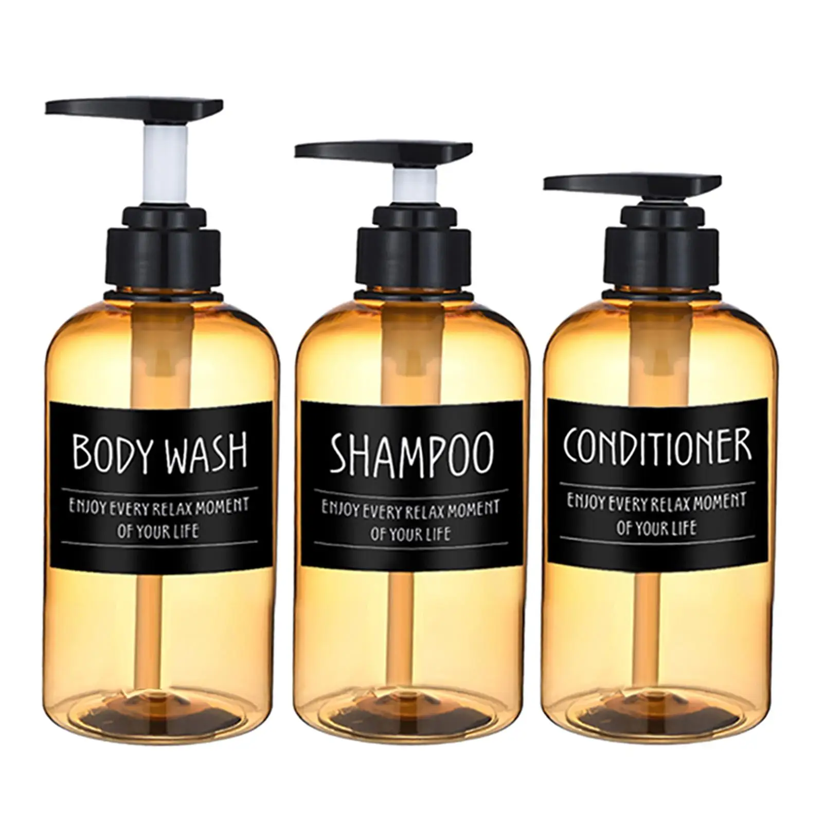 Pump Bottle Storage Box Permanent Body Labels Cleanser Soap Dispenser Foaming Soap for Bathroom Travel Countertop