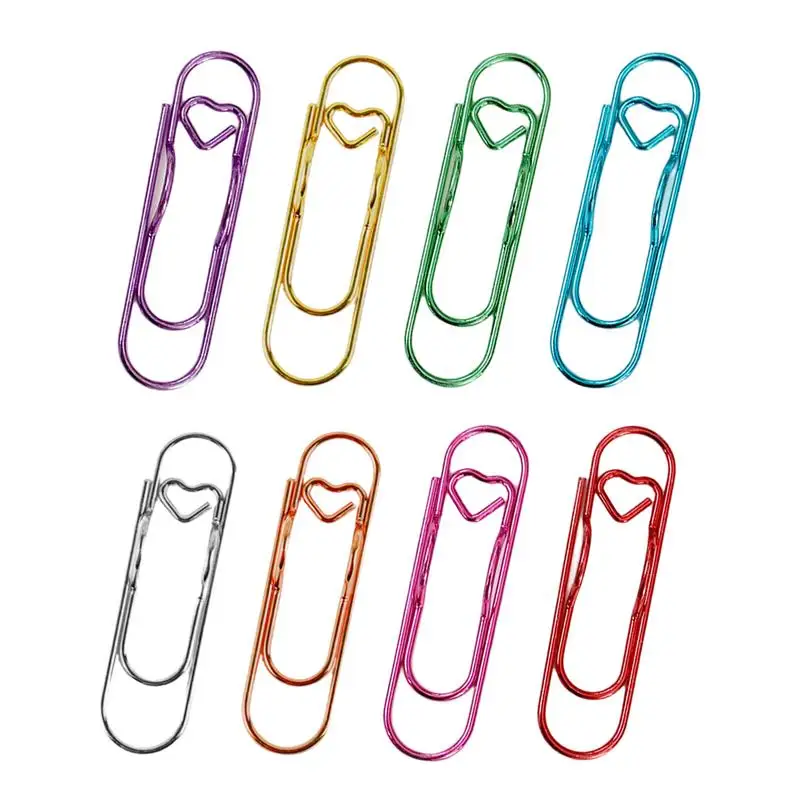 Portable Metal Paper Clips Metal Pen Holder Paper Clips Paperclip Pen Holders Notebook Pen Clips Suitable For Students And