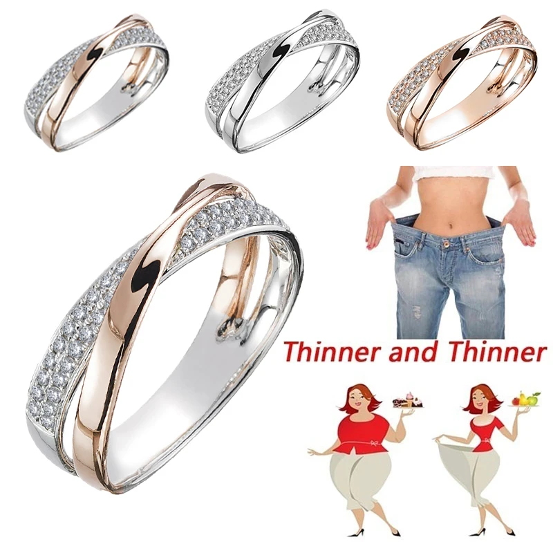 Magnetic Slimming Ring Weight Loss Health Care Fitness Jewelry Burning Weight Design Opening Therapy Lose Fashion X