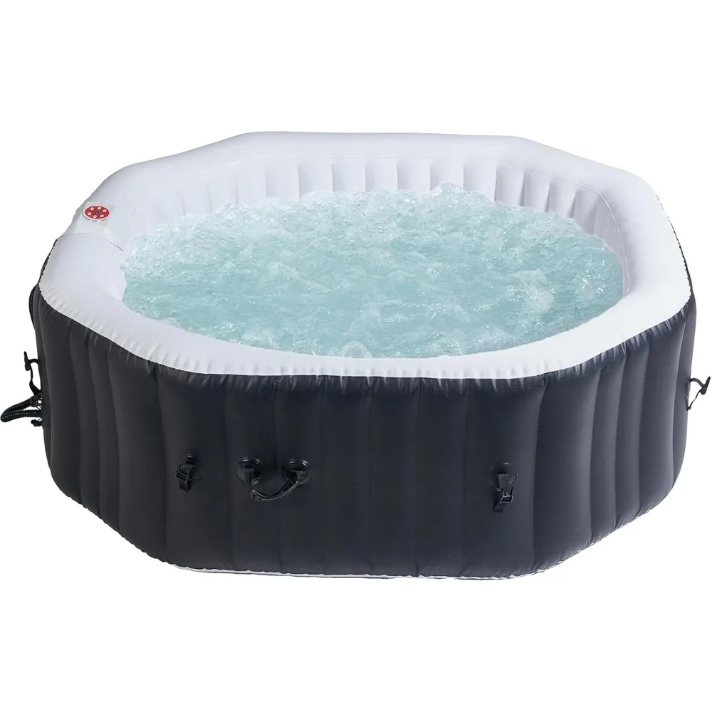 

Portable Hot Tub,73X73X25 Inch,4-5 Person Inflatable Octagon Outdoor Heated Hot Tub Spa with 130 Bubble Jets,Air Jet Hot Tub