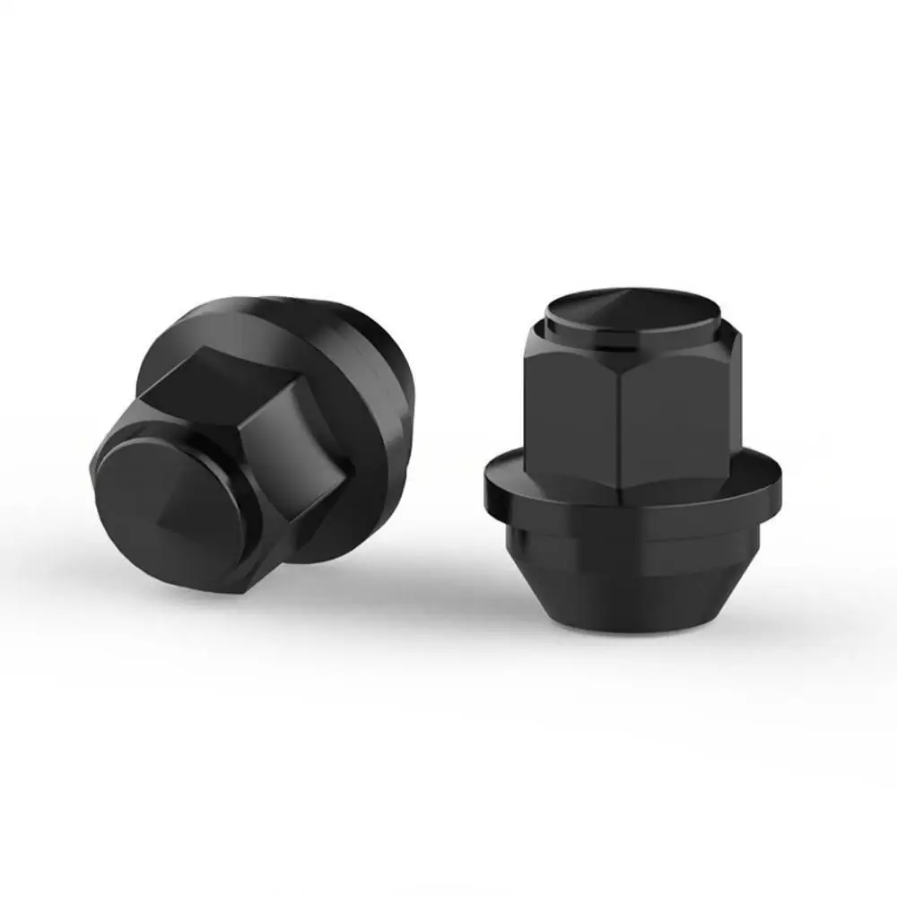Tuercas de Rueda Negras M14x1.5 para Autos Lincoln y Ford - Tuercas de Seguridad para Autos en Oferta, Juego de 20 Piezas, Resistentes y Antióxido
