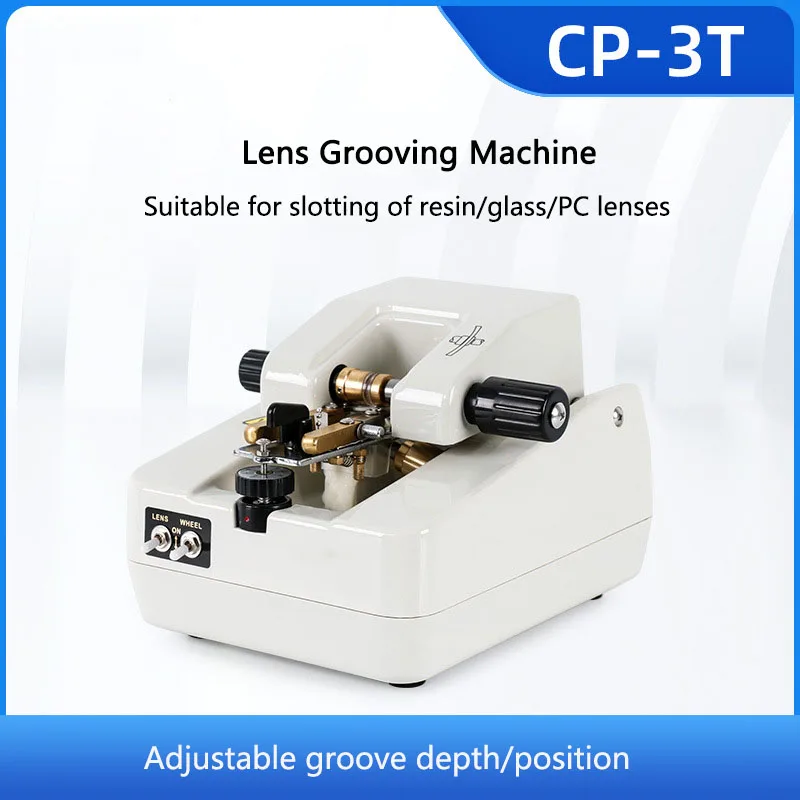 CP-3T Optical Lens Slotting Machine Eye Equipment Instrument Half-rim Glasses Edger Adjustable 110V/220V XA