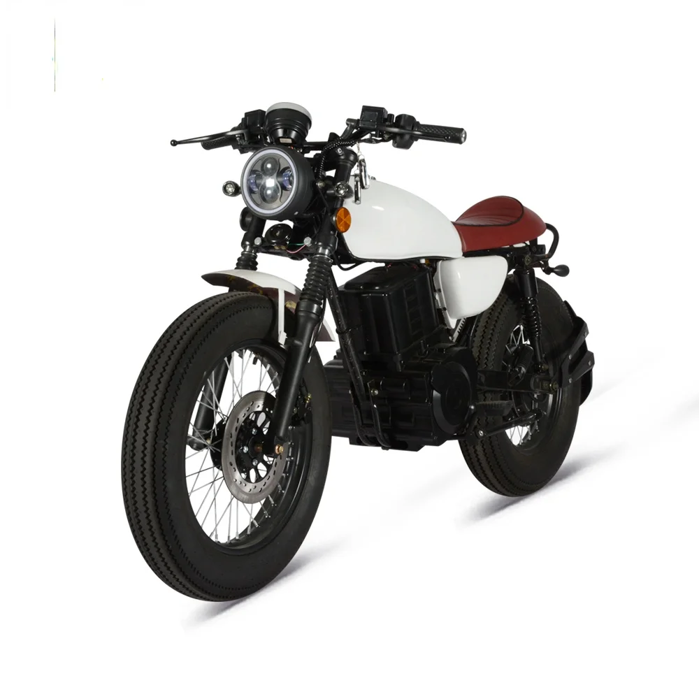 2025 New Small Retro-Style Streetbikes 1500W Electric Motorcycles with 72V Battery Wholesale  Vehicle