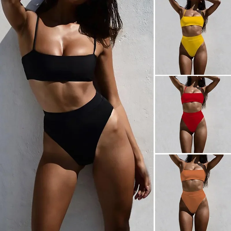 

Beach Bikini Sexy Bikini Set High Waist Bikinis Bathing Suits for Women Swimwear Female Push Up Brazilian Swimsuit Mujer Biquini