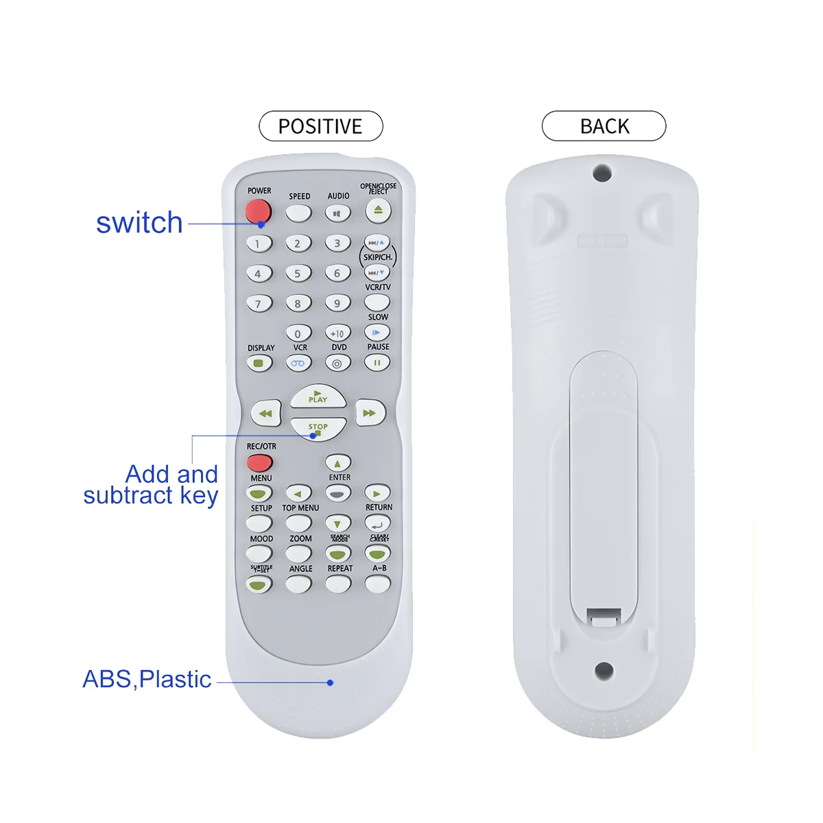 Controlo a distância nb177, dvd, vc841g, nb177ua, nb100, nb100ua, dvc865f