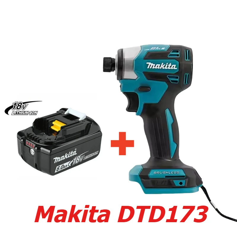 

new Makita DTD173 18V180N.M Brushless Impact Driver Lithium Cordless Electric Drill Power Tool Multifunction Household Tool
