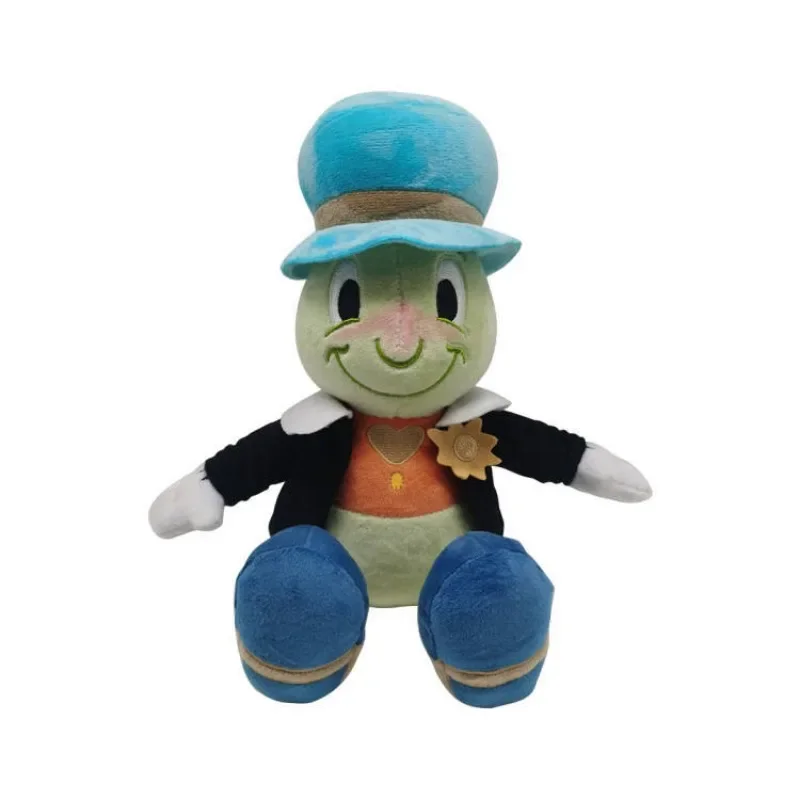 Jouets en peluche Disney Pinocchio Jiminy Cricket pour enfants, oreiller en peluche, dessin animé mignon, cadeaux d'anniversaire et de Noël, 33cm